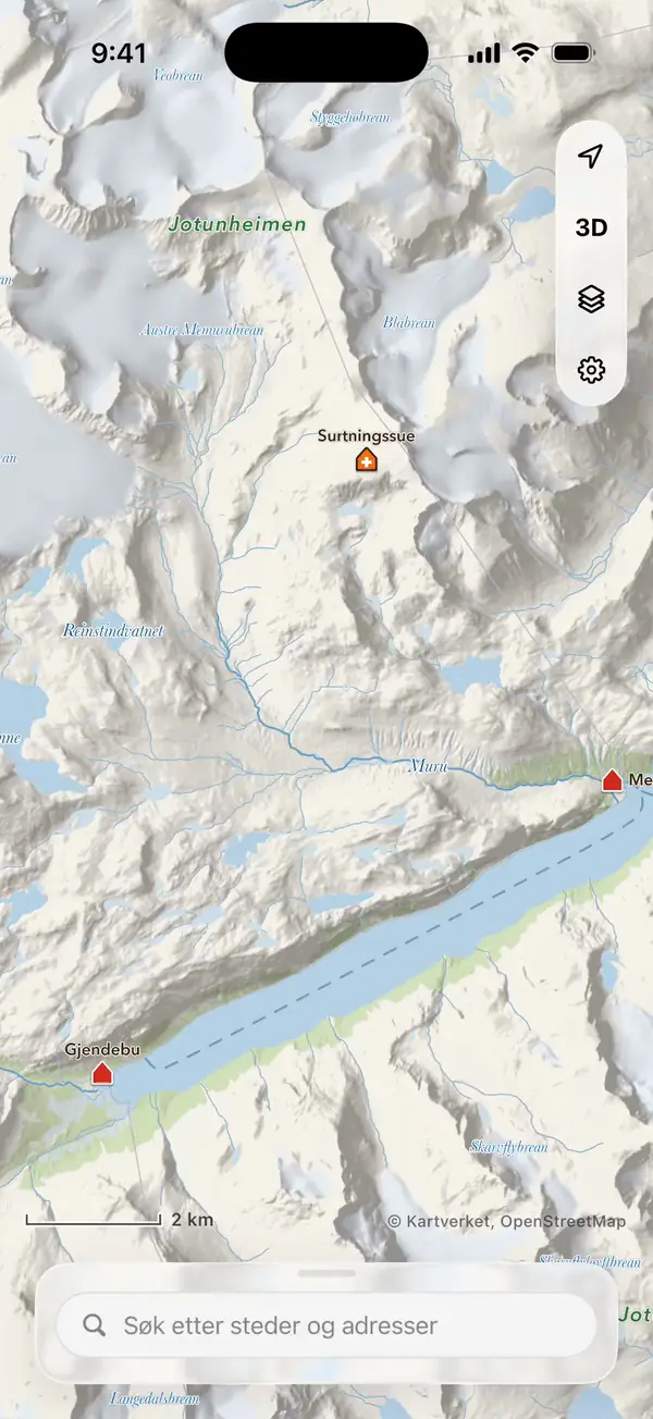 Suche nach Gjendebu in iLende auf dem iPhone